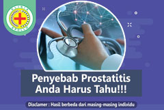 Penyebab Prostatitis, Anda Harus Tahu.!!!